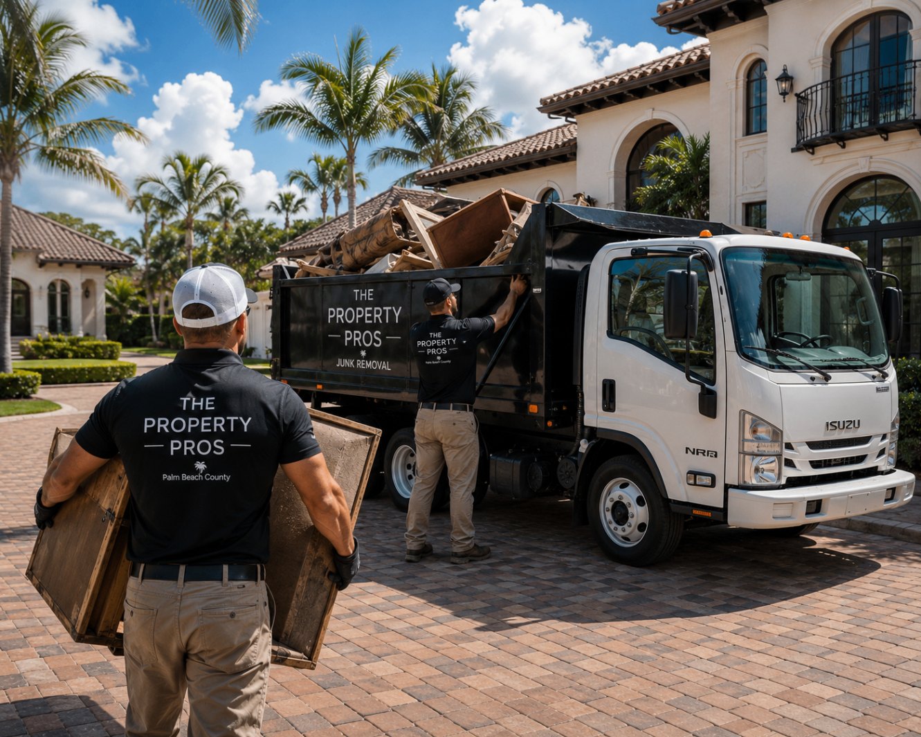 Junk removal service Wesley Chapel Tampa Bay Florida same day residential commercial veteran owned